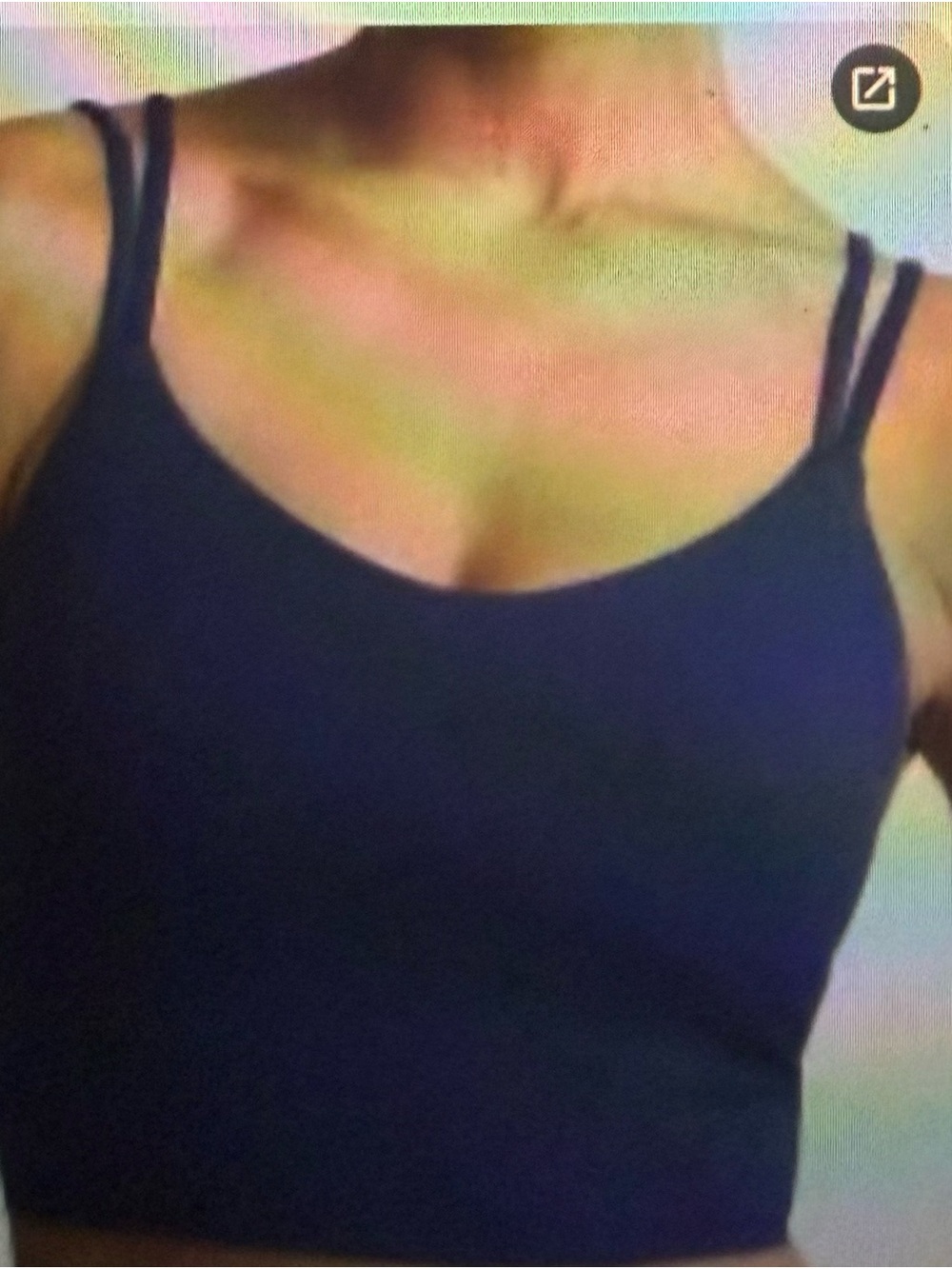 Vuori Double-Strap Crop Tank Top - Black